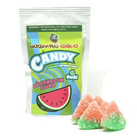 Herbivores Edibles – Watermelon Sour Gummies