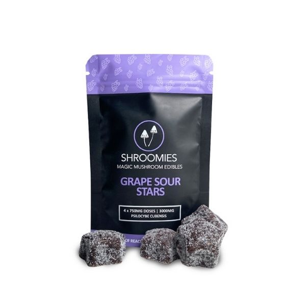 Shroomies – Sour Stars Grape 3000mg