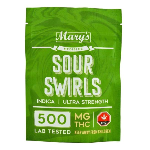 Mary’s Sour Swirls Indica 500mg