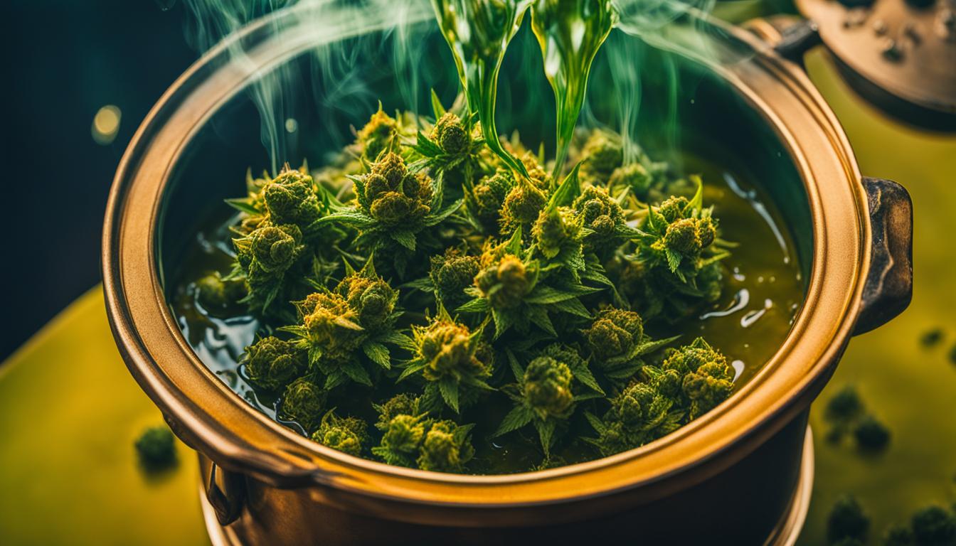 melting cannabis for extraction